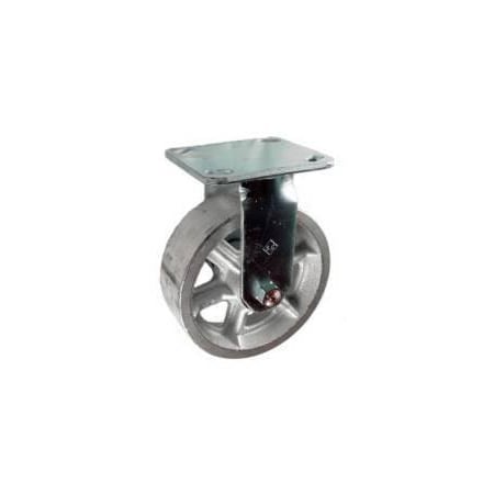 Mapp Caster 6"X2" Cast Iron Wheel Rigid Caster - 1,250 Lbs Capacity 146CIRB620R